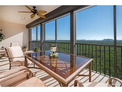 Large screened lanai with eating area
