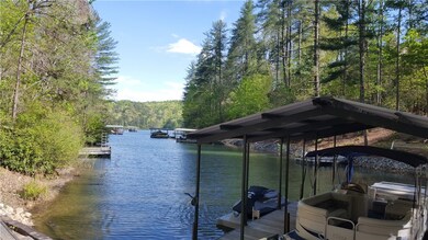 Covered dock view to open water