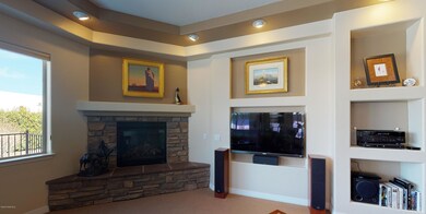 corner stone fireplace - gas