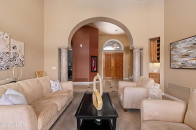 Looking towards entry