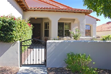 Gated courtyard entry