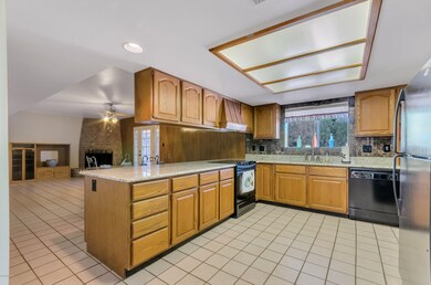 Kitchen open to family room