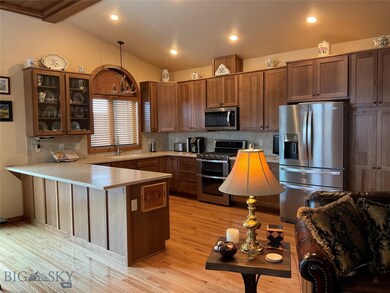 Spacious and open kitchen features upgraded range/