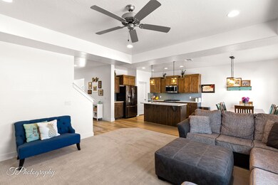 familyroom kitchen view
