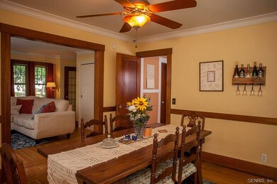 Dining room opens into living room