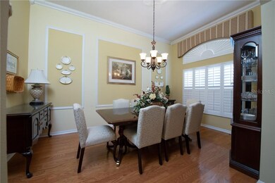 Generous separate dining room with real wood floor