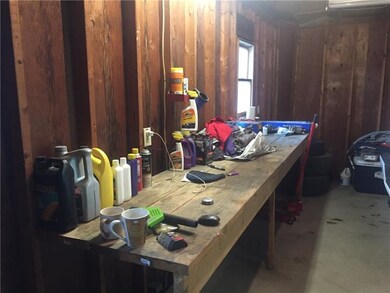 Main floor workbench in 2 car garage.