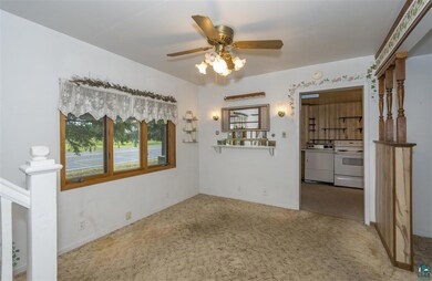 Dining room with large window for natural light an