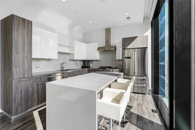 Alternate view of the kitchen island.  Designed fo