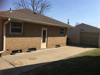 Right side of the house with the garage