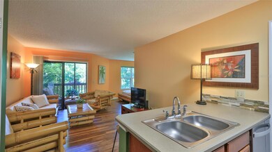 Kitchen and living area