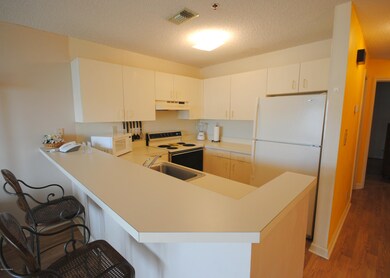 Kitchen with bar seating