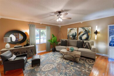 virtually staged living room