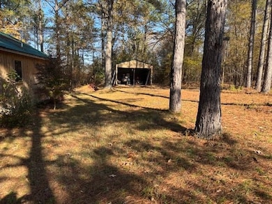 View of yard with an outbuilding