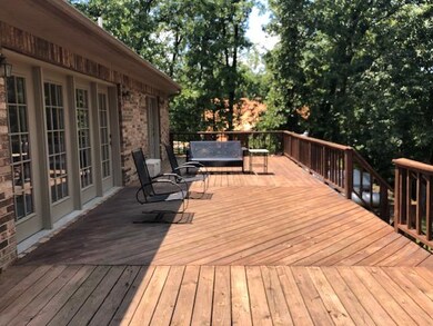 Deck overlooking the river