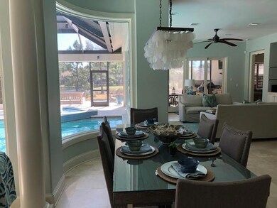 Dining-Living with pool view