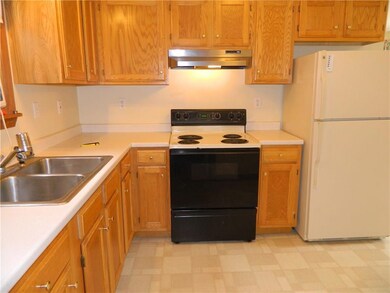 Kitchen is cute and clean