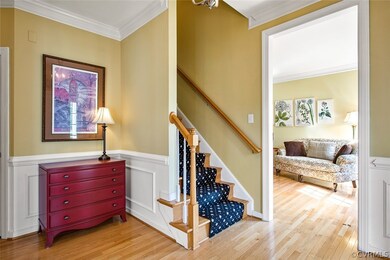 Foyer view to stairs and formal living room