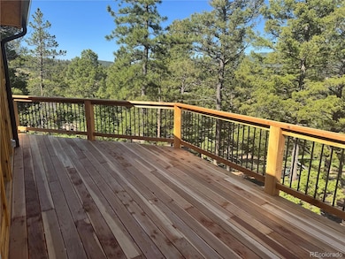 Spacious deck with views of Mt Blue Sky