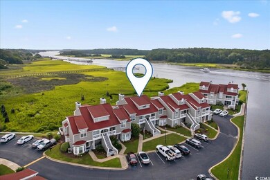 Aerial view of a large body of water
