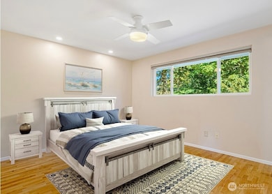 virtually staged master room