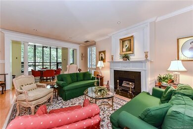 Living Room with fireplace and gas logs