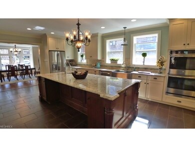 The open plan concept of the gourmet kitchen. No c
