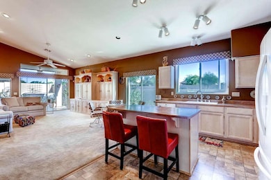 Open feel to Family Room