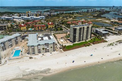 Aerial view of Gulf and Ft. Myers Beach.