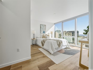 Comfortable, spacious primary bedroom!