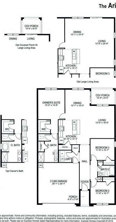 Aria 1,672 Floor Plan