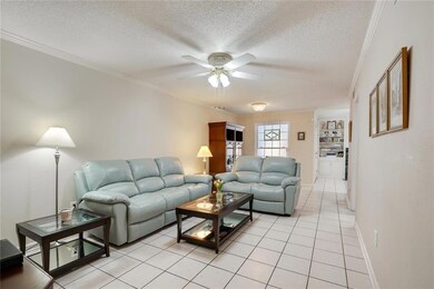 Expansive living room to the left of the kitchen o