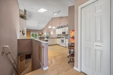 View from when you walk in the front door. Nice closet and beautiful wood floors.