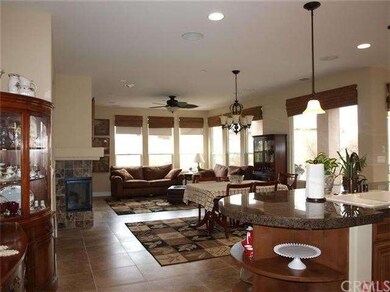 Looking from hall entry thru to living room