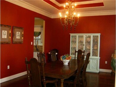 Dining Room. Double tray ceiling is one of the man