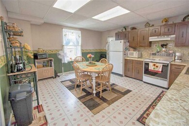Oversized eat-in kitchen.