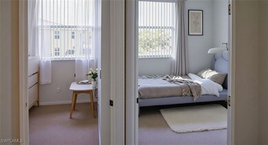 Carpeted bedroom featuring baseboards. virtual staggered
