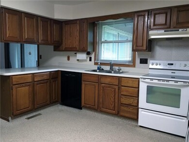 Kitchen with ample cupboard and counter space