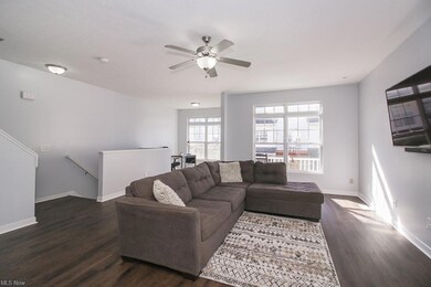 Open an airy great room.  Newer LVP flooring.