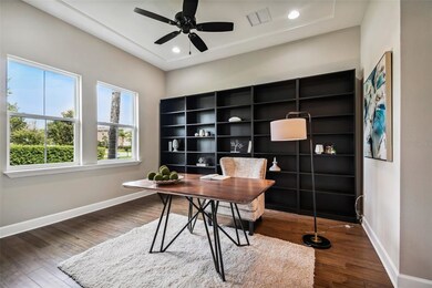 Front Study with Bookcase.