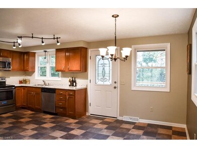 Open kitchen and dining room.
