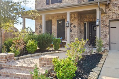 Detailed brick work leads to your front door!