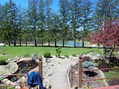 View your own koi pond from the front porch and th