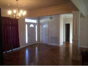 Living room into foyer
