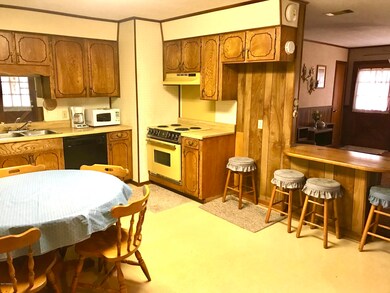Plenty of cabinet/countertop space