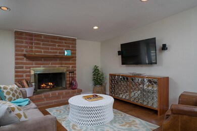 Charming Brick Fireplace