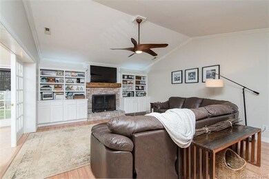 Handcrafted built-in cabinets and bookshelves. Mad