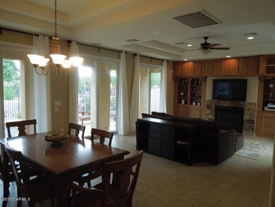 Family room and dining area