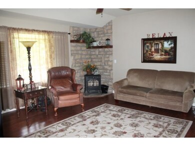 Living Room w/Pellet Stove