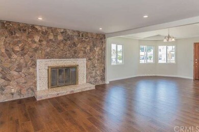 Floor to Ceiling Stone Fireplace!
